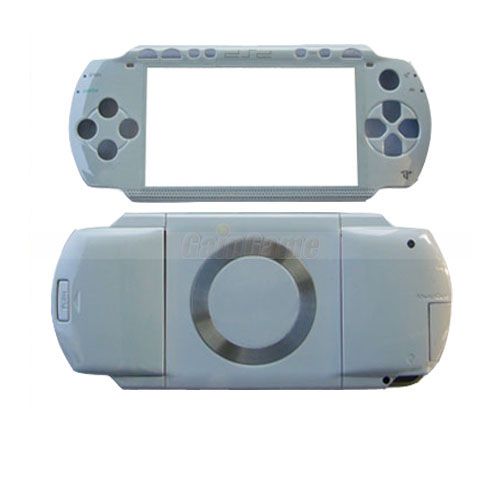 Front+Back Faceplate+Buttons FOR PSP 1000 FAT white  