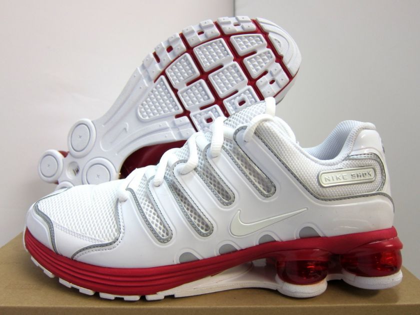 NEW MENS NIKE SHOX AIR LUNAR NZ [429876 100] WHITE RED  