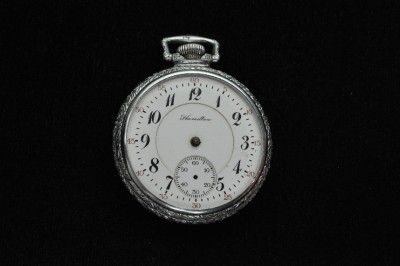   HAMILTON 17J POCKET WATCH GRADE 972 DOUBLE ROLLER FOR REPAIRS  