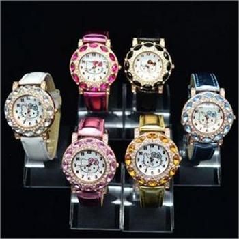 NEW Hellokitty Luxury Women RhineStone Wrist Watch Quartz ladies 