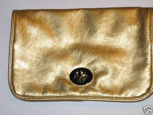 Bare escentuals minerals freedom bag clutch gold  