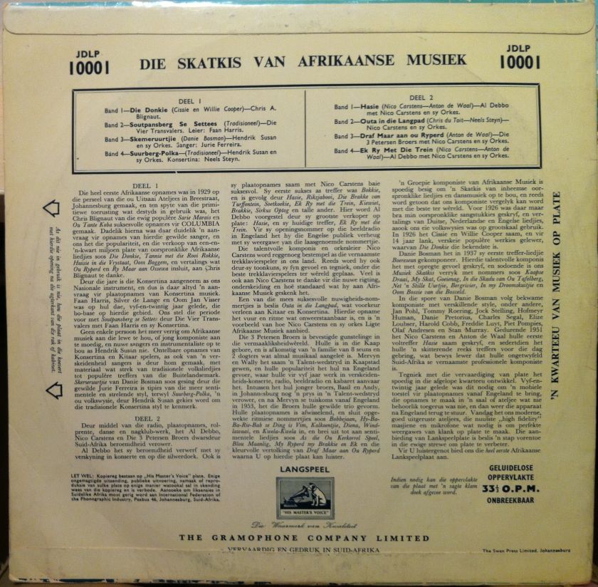 VARIOUS AFRIKA di skatkis van afrikaanse musiek LP 10  