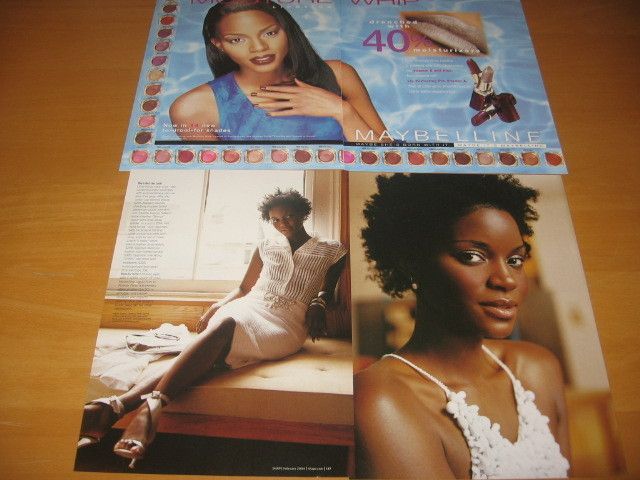 TOMIKO FRASER clippings * Maybelline ads  