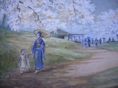 Superb c1900 Impressionist Painting by KATO. JAPAN  