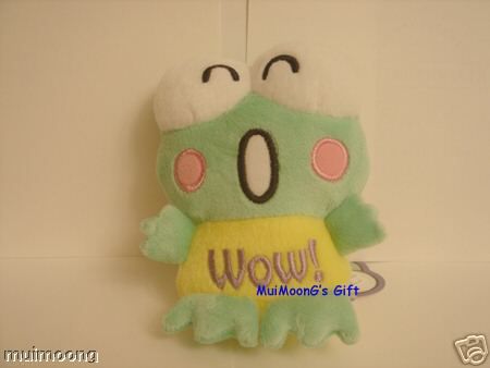 Sanrio Comic Kerokerokeroppi Plush Message Wow Yellow  