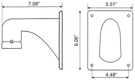   CE PTZ26x to be Wall Mounted Easy Installation Aluminum Construction