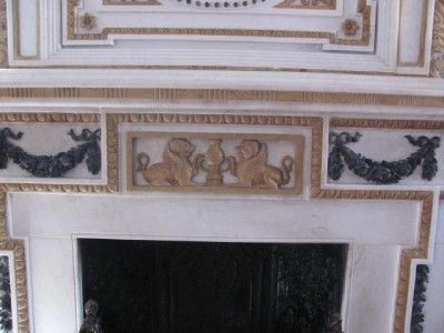 HAND CARVED BEAUTIFUL MARBLE FIREPLACE MANTEL FO006  