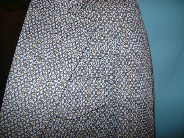 vintage 70S BLUE WHITE SPORT COAT SUIT JACKET SZ 36 40  