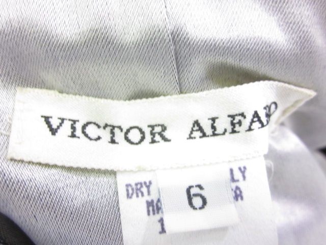 VICTOR ALFARO Gray Wool Button Up Blazer Sz 6  