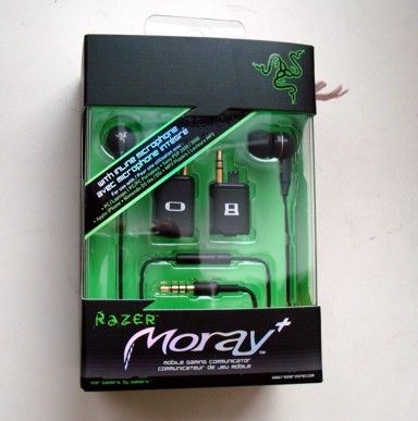 RAZER MORAY PLUS GAMING EARBUDS w MIC COMMUNICATOR NEW  