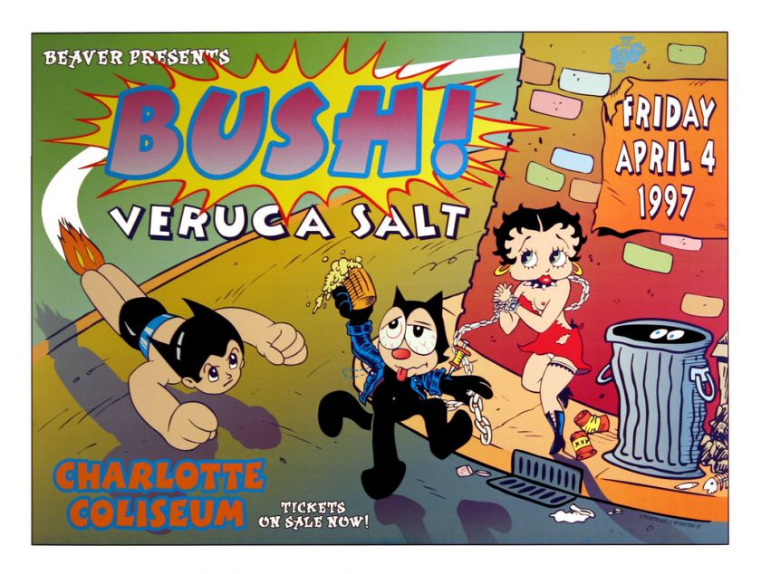 DEAN BUSH VERUCA SALT 1997 CONCERT POSTER  