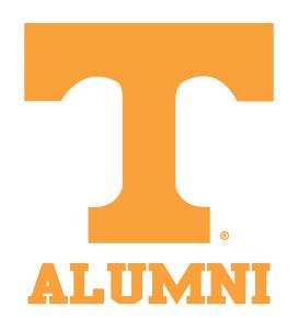 TENNESSEE VOLUNTEERS ALUMNI clear car decal sticker UT  