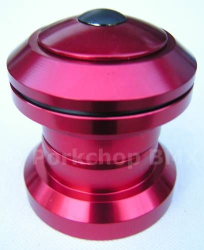 Aluminum alloy BMX headset 1 1/8 threadless   RED ANO  