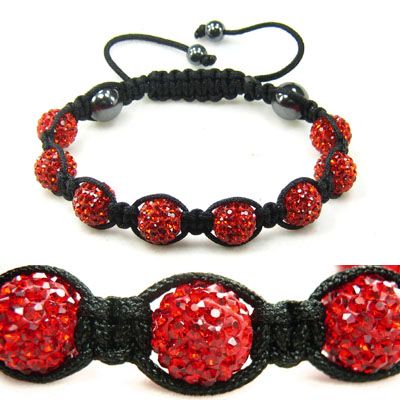 Handmade Crystal Disco Ball Magnetite Bracelet  