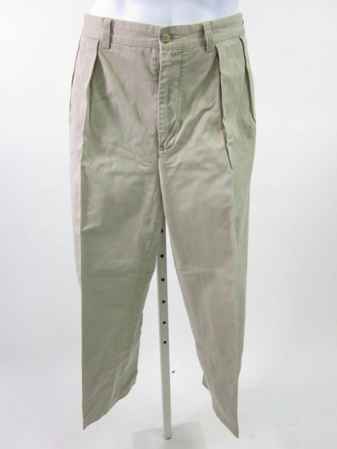   khaki andrew pants slacks size waist 34 length 30 they have a zipper