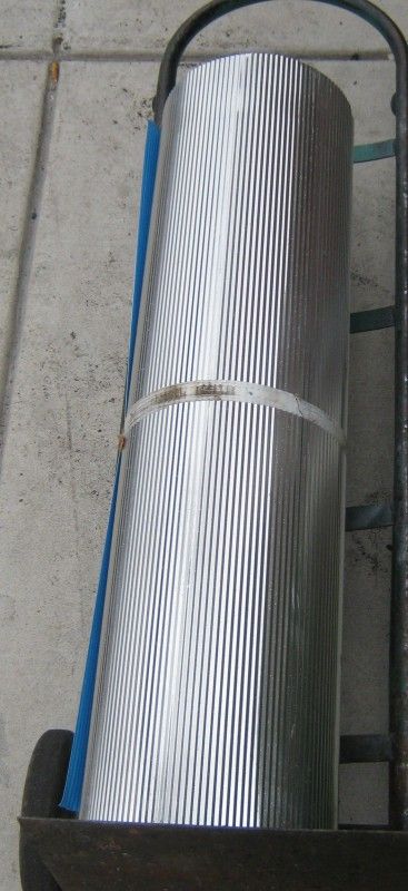 corrugated aluminum sheet 36 roll x approx 100 ft  