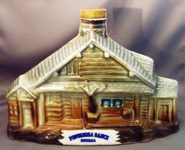 VINTAGE 1969 JIM BEAM DECANTER PONDEROSA RANCH LAKE TAHOE NEVADA 