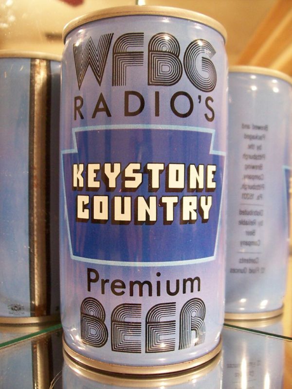 WFBG RADIO KEYSTONE COUNTRY OLD BEER CAN CS 134 17  