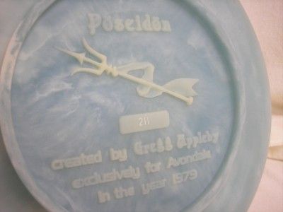 1979 MYTHOLOGY POSEIDON PLATE RELIEF APPLEBY AVONDALE  