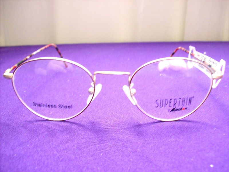 Superthin by marchon Eyeglasses Burgundy Frame NEW  