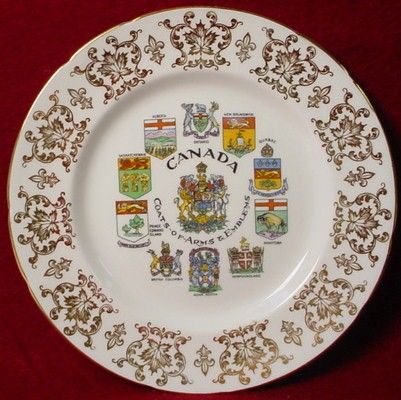 PARAGON Canadian Provincial COATS OF ARMS Salad Plate  