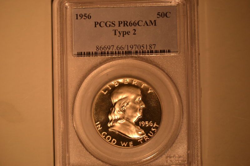 1956 Franklin Half Dollar PCGS PR 66 CAM Type 2  