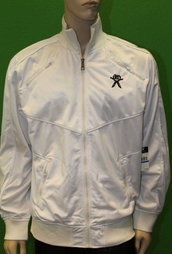 ARTFUL DODGER Mens White Ad Zip Up Jacket Size 3XL NWT 883451417739 