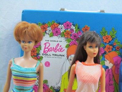 Barbie LOT 1966 Twist & Turn, 1958 Midge, 1960 Ken  W/ case and many 