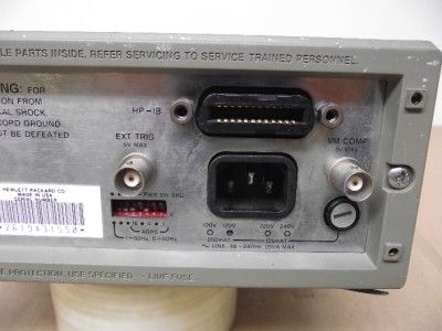 HP 3478A MULTIMETER 5.5 DIGIT DISPLAY HP IB 3mV 300V  