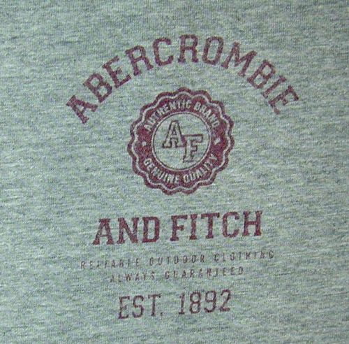 ABERCROMBIE & FITCH ATHLETIC SHIRT XL Sports A&F Team Jock Gym Athlete 