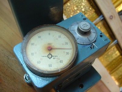 TRAV A DIAL .001 INDICATOR WITH BRIDGEPORT BRACKET (# BR 71)   LATHE 