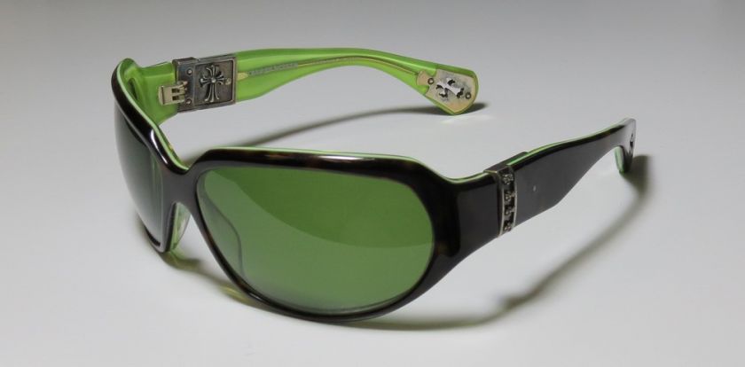 NEW CHROME HEARTS SWEET SHOT TORTOISE/LIME/GREEN SUNGLASSES/SHADES 