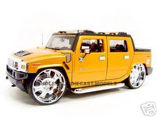 HUMMER H2 SUT CONCEPT CUSTOM ORANGE 1/18  