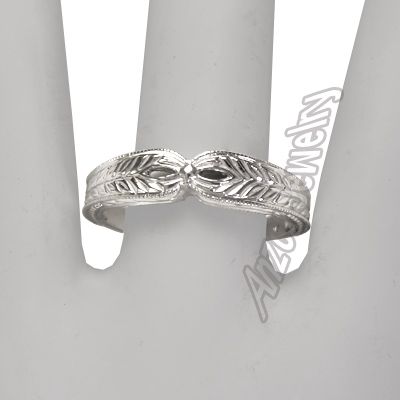 10k Solid White Gold Wedding Band SIZE 4 TO 9.75  to US 