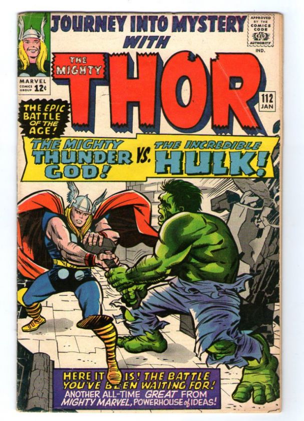 JOURNEY INTO MYSTERY 112 HULK THOR BATTLE  