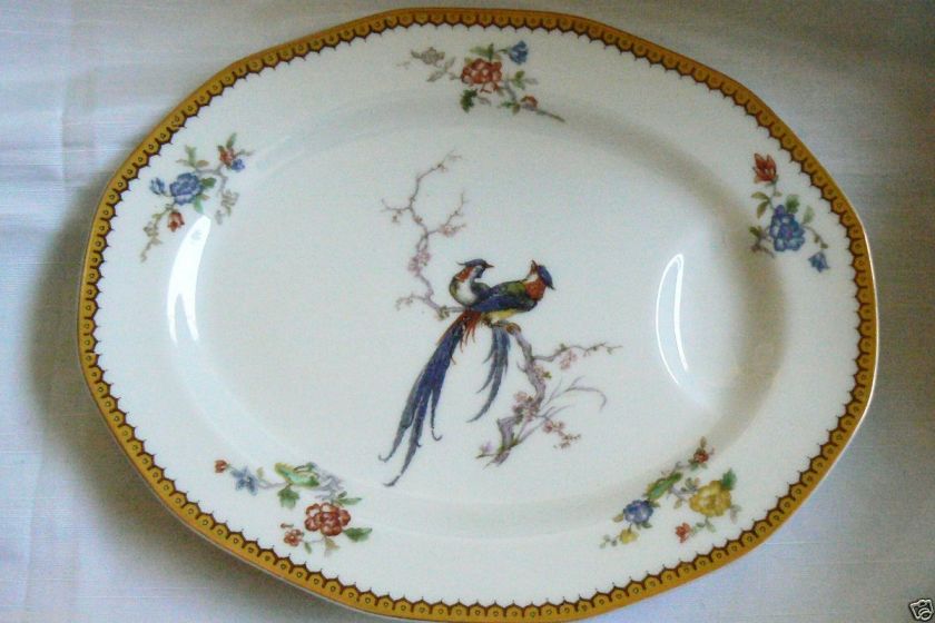 Theodore Haviland Limoges France Porcelain Eden Birds Platter Serving