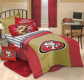 NFL San Francisco 49ers Bedding COMFORTER+Bed Sheet Set  