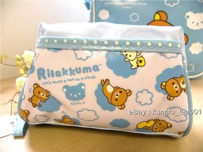 Rilakkuma Relax Bear Float on the Cloud Cosmetic Bag 01  