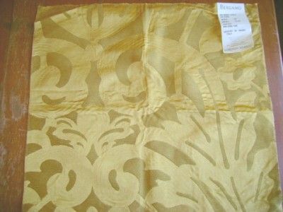 BERGAMO Italy Rubelli CaDoro Silk Damask Yellow #1  