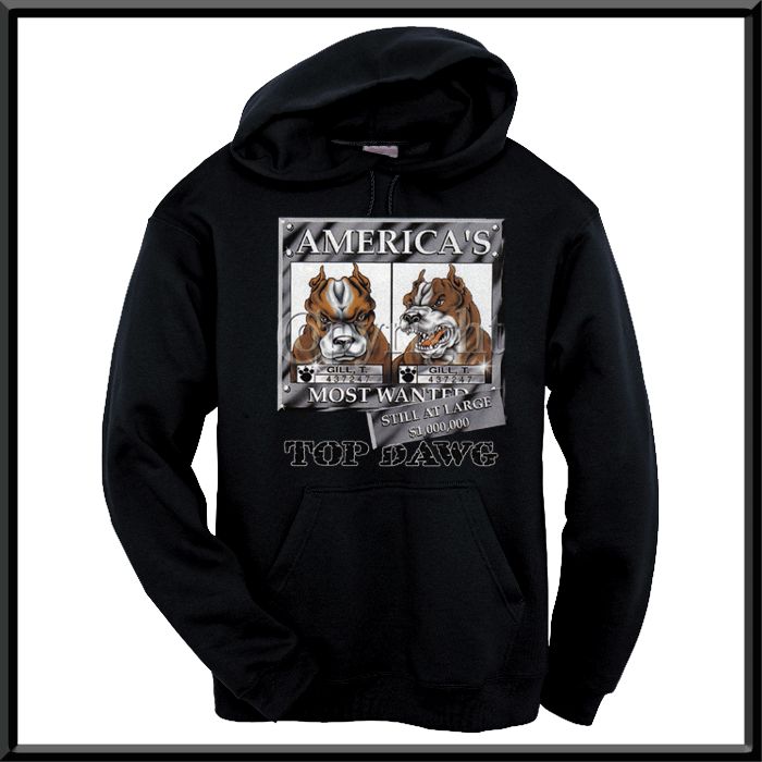 Americas Most Wanted Pit Bull SWEATSHIRT S 2X,3X,4X  