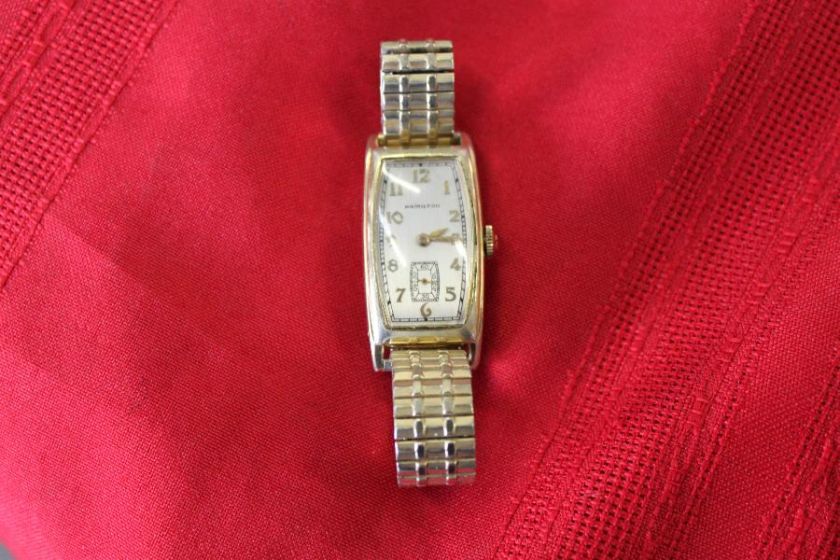 VINTAGE HAMILTON 14KT GOLD FILLED CURVEX WATCH  