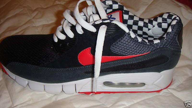 NIKE AIR MAX 90 CURRENT BLACK RED WHITE SZ 10.5 Item  