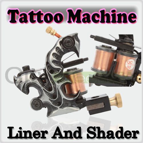   and High quality 10 Wraps Coils Iron Tattoo Machine Liner Gun Handmade