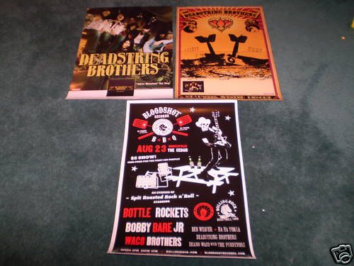 DEADSTREET BROTHERS ,2 POSTERS + BLOODSHOT  