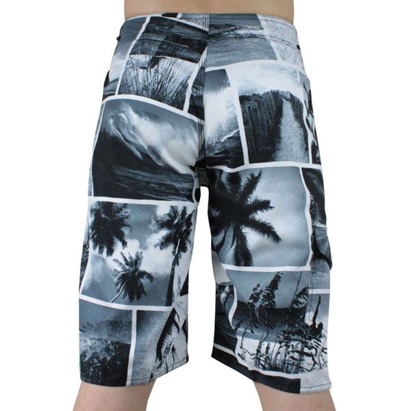   Mens Surf Board Shorts BoardShorts Boardies Gray SZ 30 32 34 36  