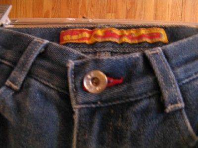   supercool jnco jeans with superwide bellbottoms they have scarlet