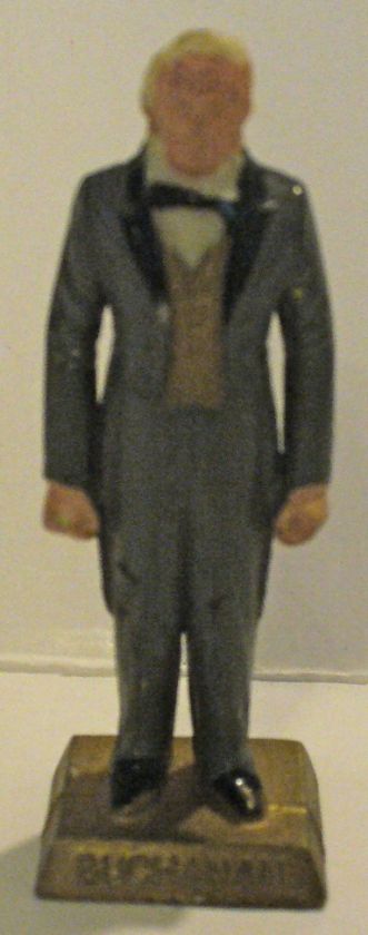 VINTAGE MARX TOYS PLASTIC US PRESIDENT BUCHANAN FIGURE  