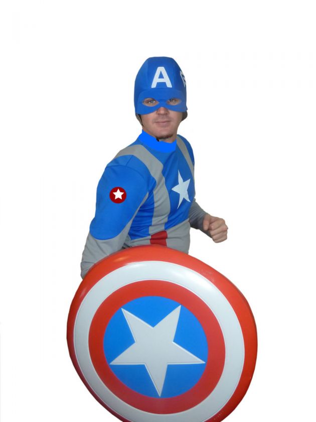   CAPTAIN AMERICA MOVIE COSTUME halloween,stag,buck, sevens,5 sizes