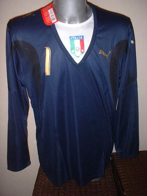   Puma New BNWT Adult XL Buffon Soccer Football GK Jersey L/S  