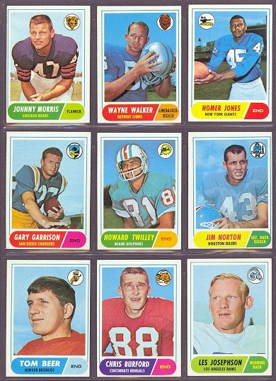 1968 Topps #43 Chris Burford Bengals (EX/MT) *186381  